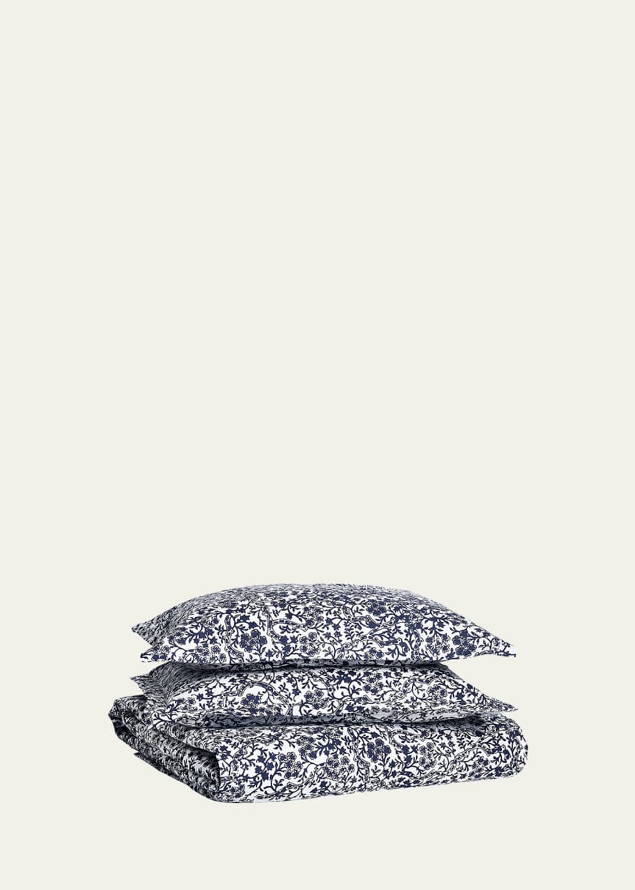 Image 1 of 1: Ira Indigo Queen Duvet