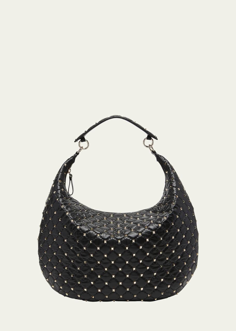 Valentino Garavani Rockstud Spike Leather Hobo Bag