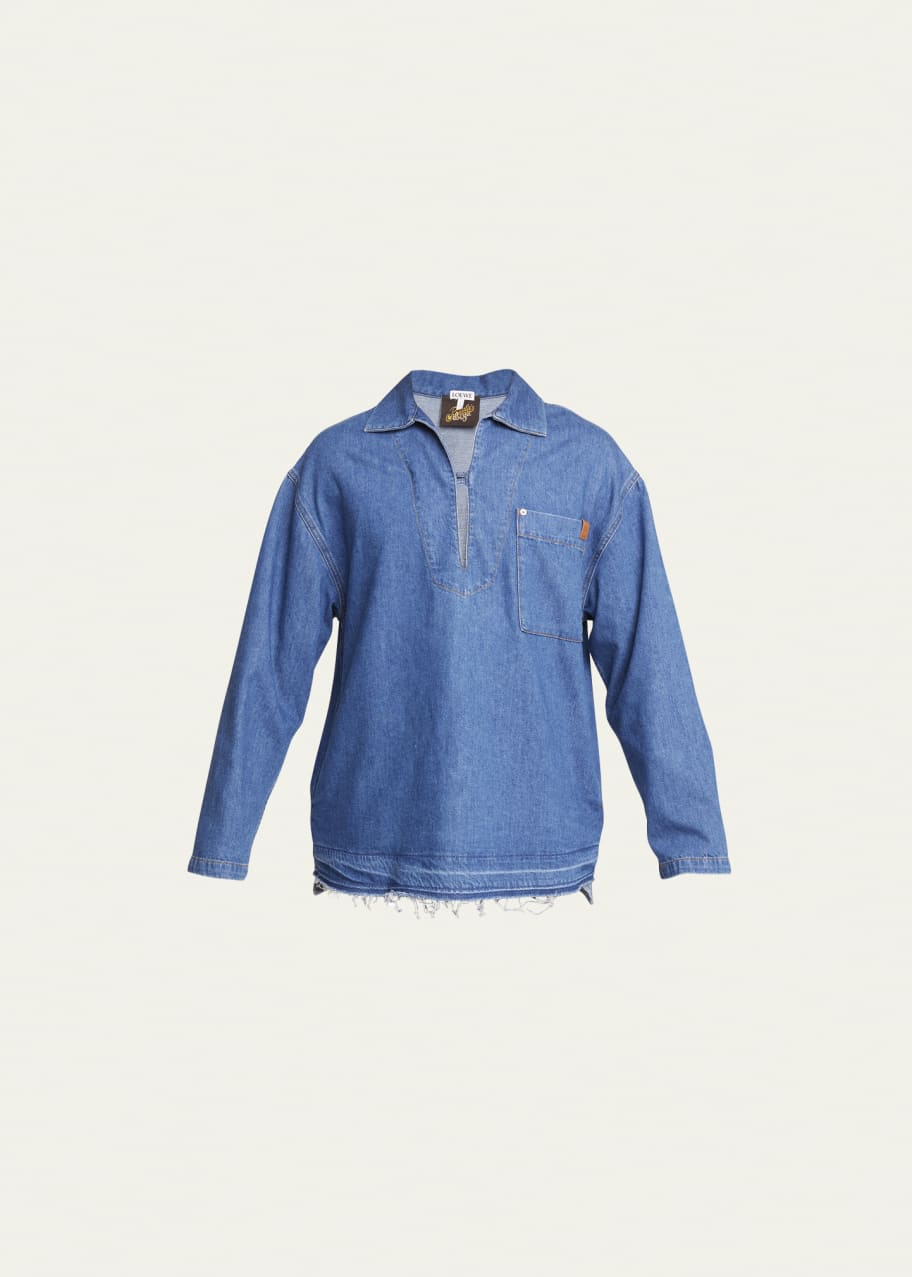 Short-sleeve denim Shirt Loewe x Paula’s Ibiza