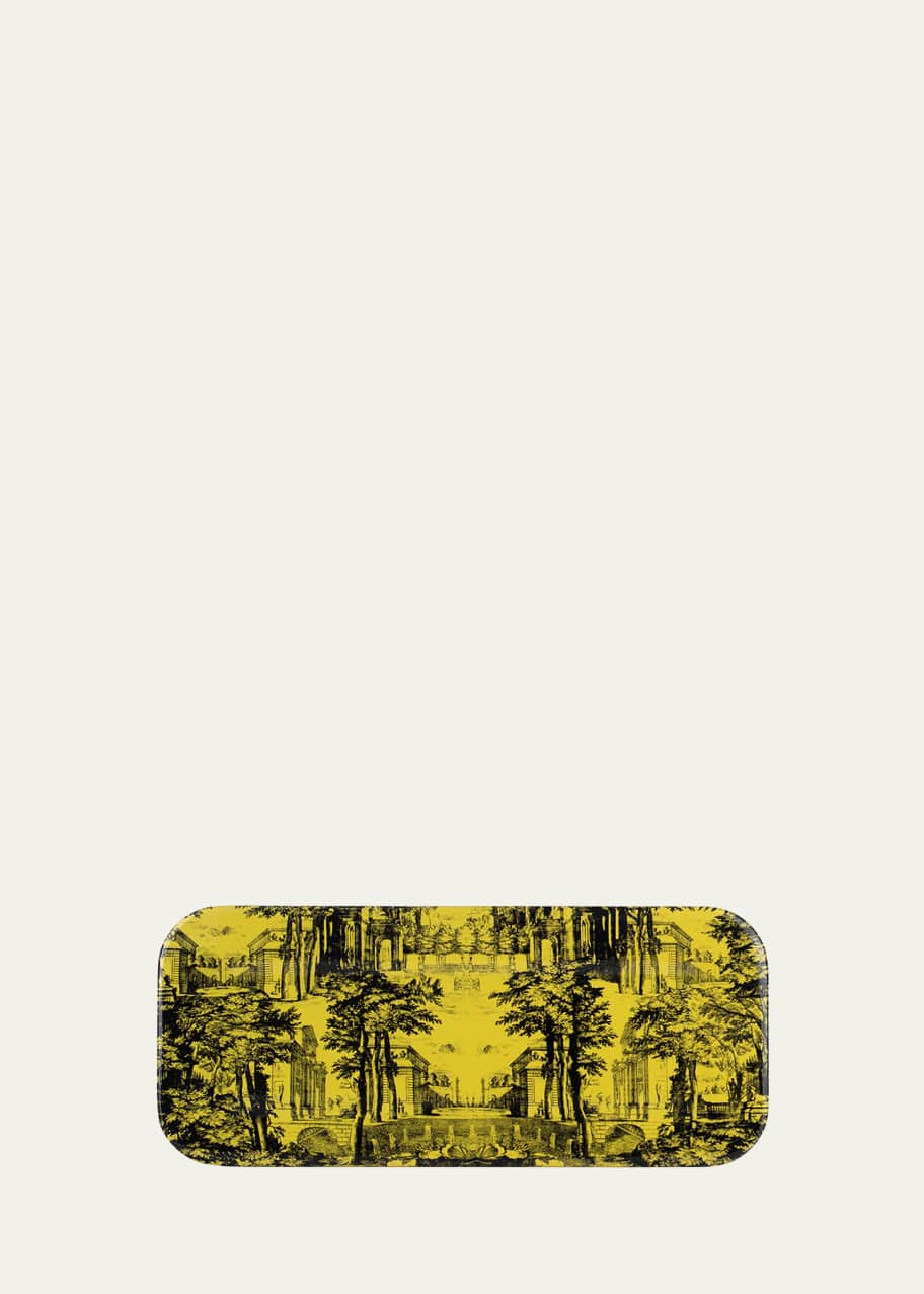 Image 1 of 1: Tray 25X60cm - Giardino Settecentesco Black Yellow