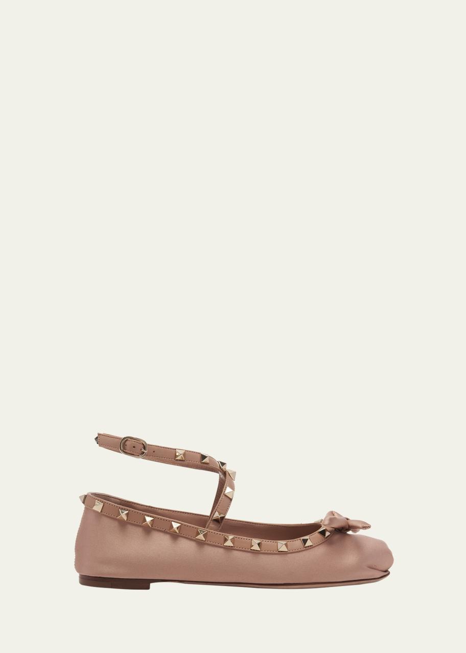 Ballerines Valentino Garavani Rockstud Flair – Bride – Taille 38 IT – Neuves Avec Boîte