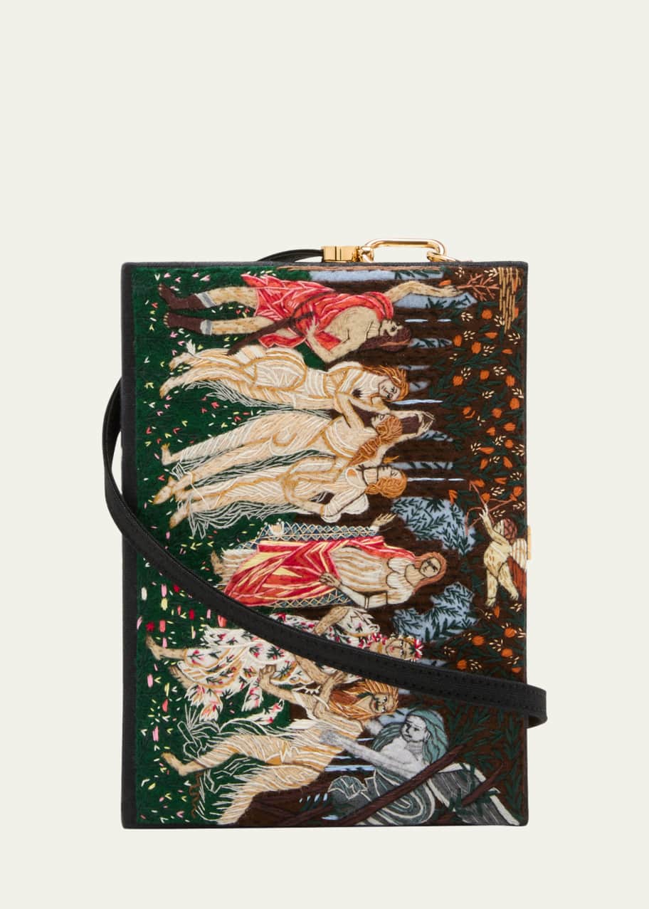 Olympia Le-Tan Spring by Botticelli Book Clutch Bag - Bergdorf Goodman