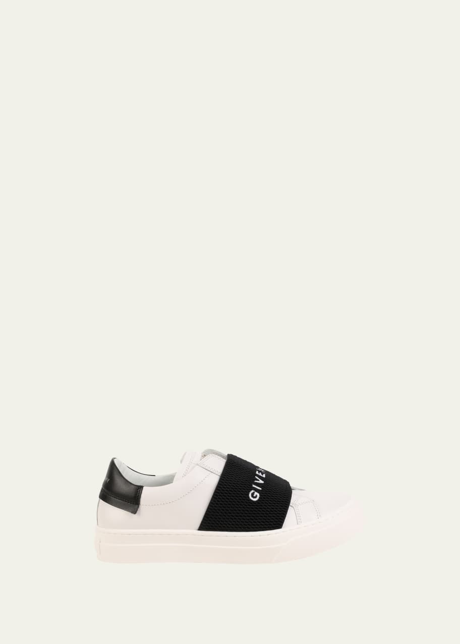 Image 1 of 1: Kid's Logo Leather Slip-On Sneakers, Toddlers