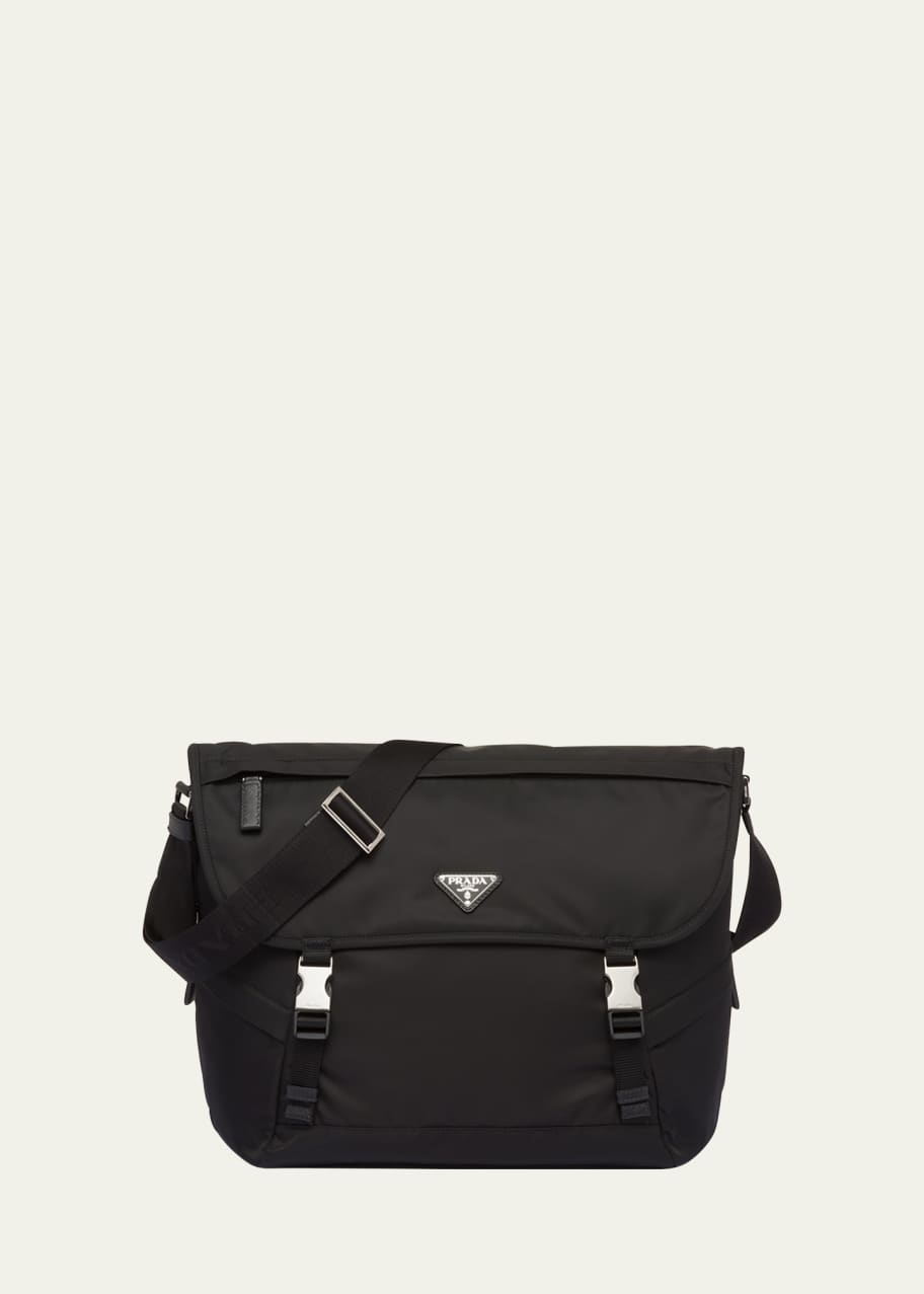 Prada men's new arrivals nylon shoulder bag