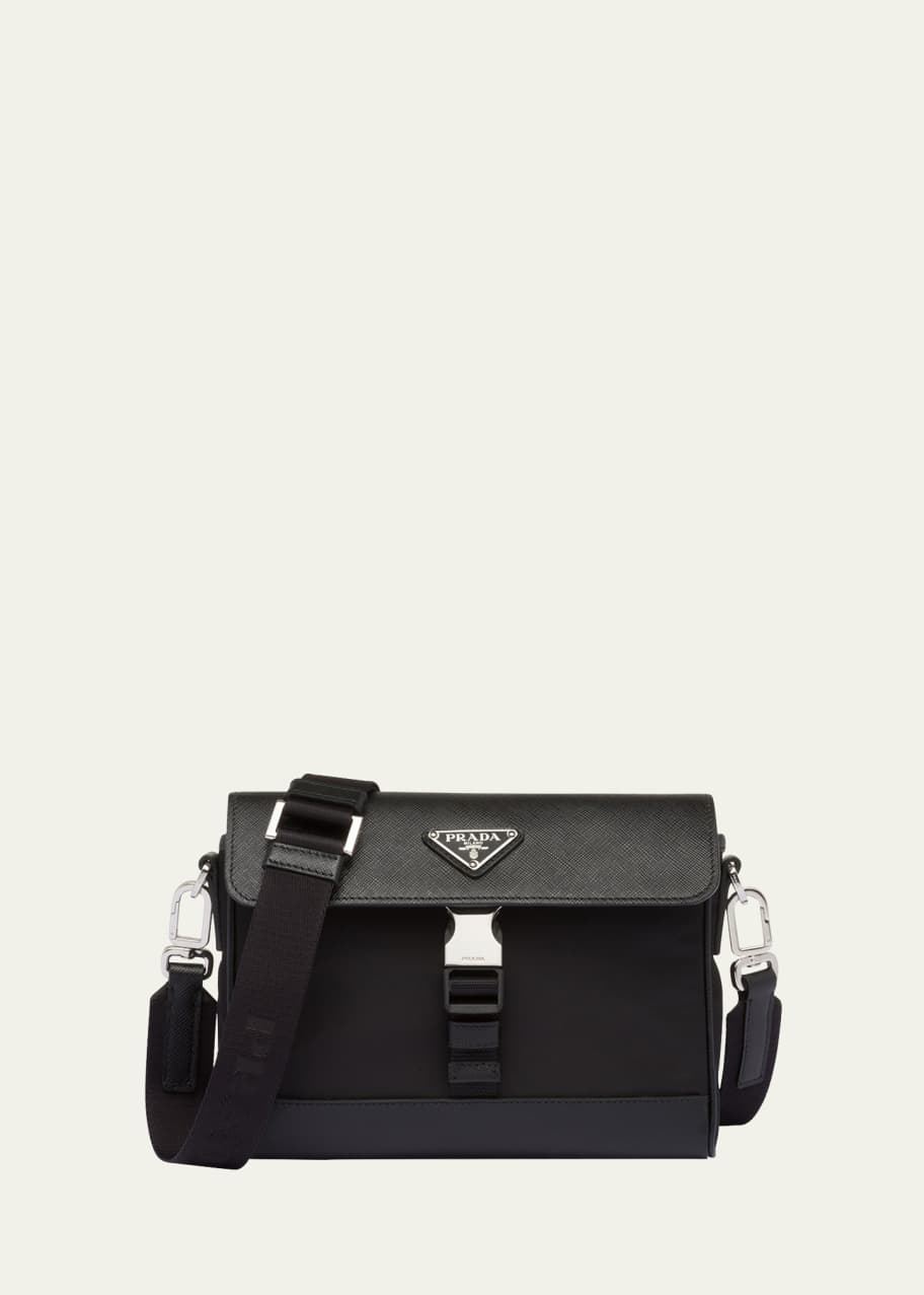 Prada Small Zip Leather Camera Crossbody Bag - Bergdorf Goodman