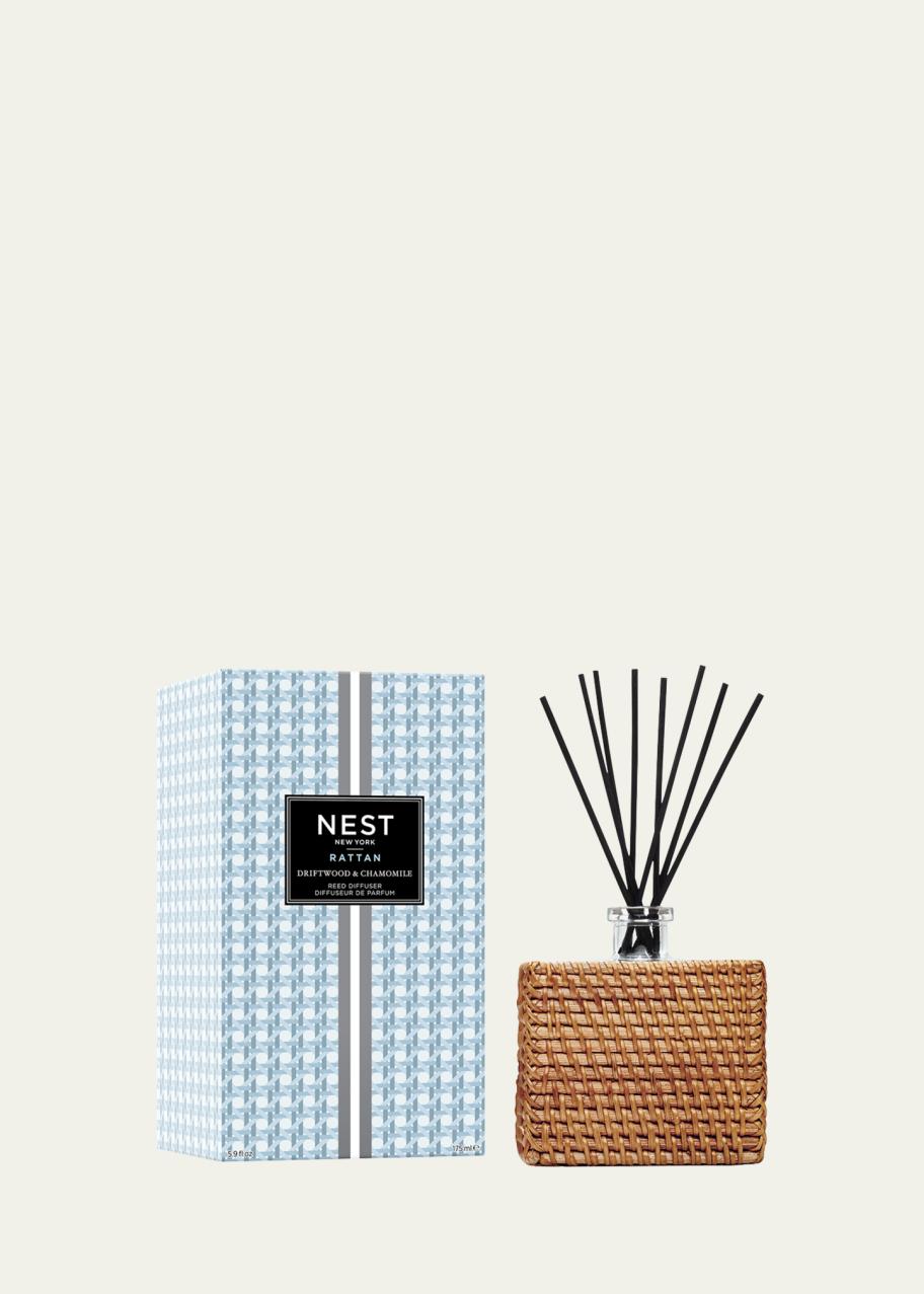 NEST New York Rattan Driftwood and Chamomile Reed Diffuser, 5.9 oz ...