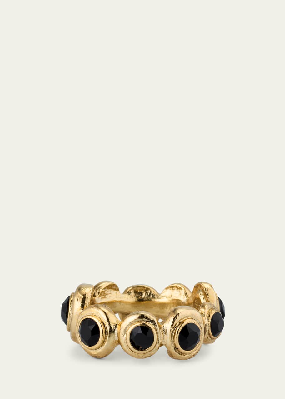 Crystal Gumdrop Single Band Ring