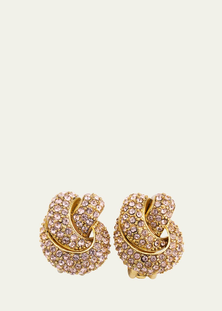 【Oscar de la Renta】 Sculpted clip-onイヤリング Sculpted Metal Clip-On Earrings