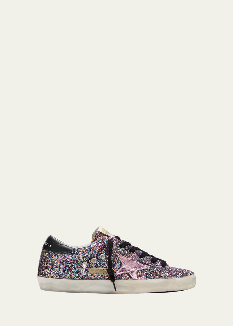 Golden Goose Superstar Multicolored Glitter LowTop Sneakers Bergdorf