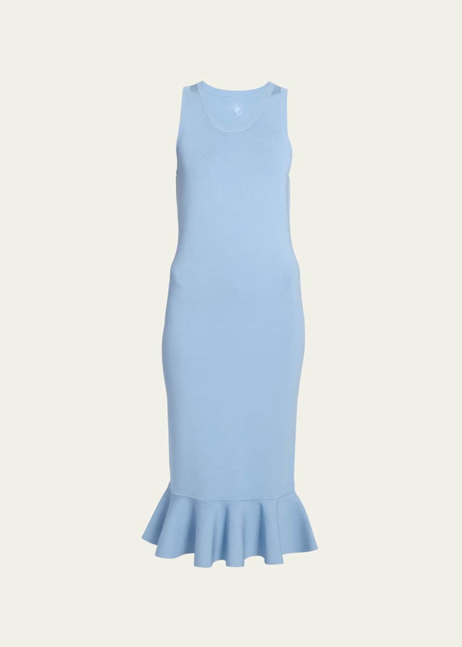 grey knee length cocktail dress Cloudy Grey Yarn Dyed Cotton Knee Length Sheath Dress 48