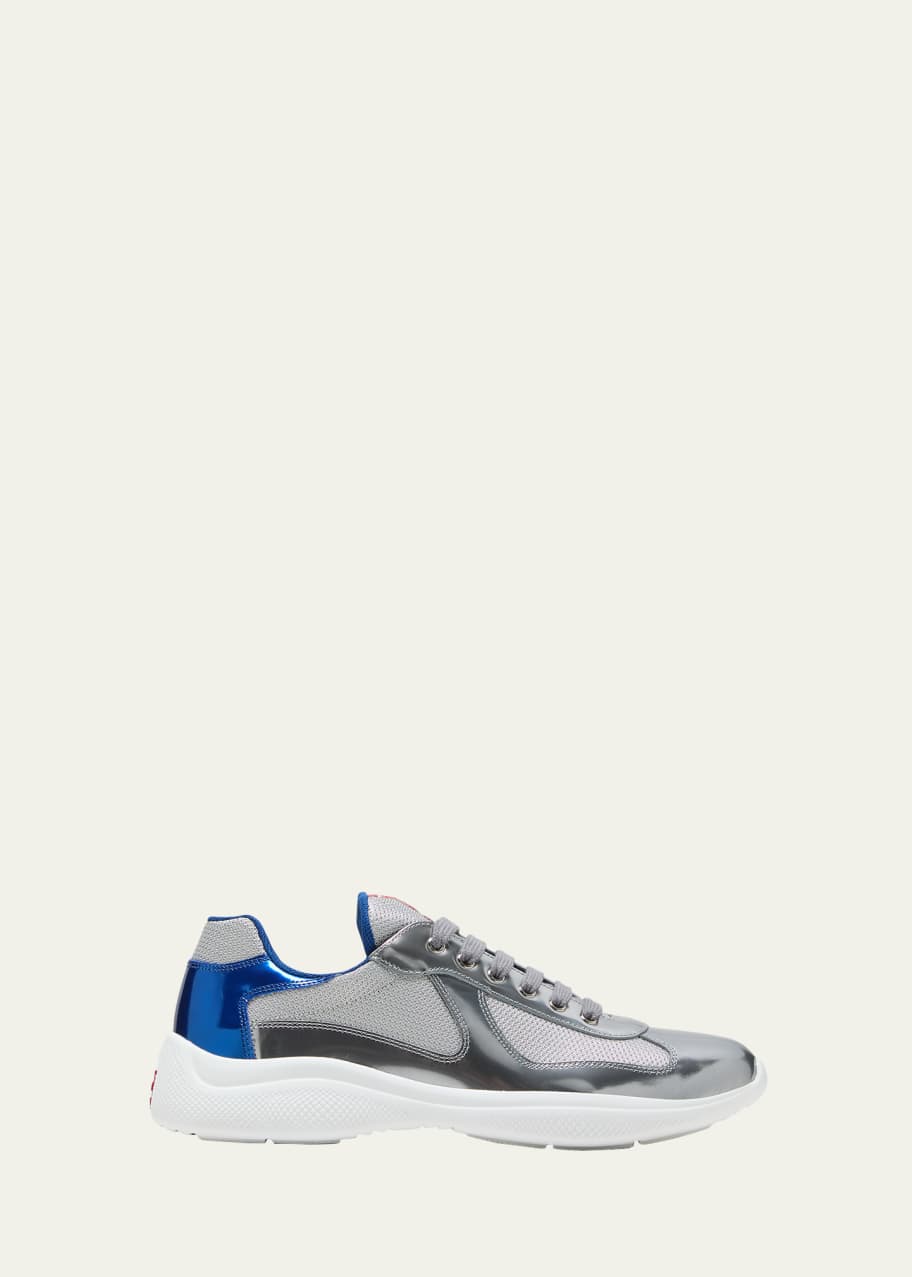 Prada metallic sneakers sales