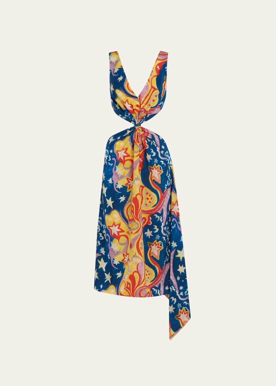 【MARNI】NO VACANCY INN LONG SLEEVELESS DRESS Marni x No Vacancy Inn Sleeveless Cutout Asymmetric Midi