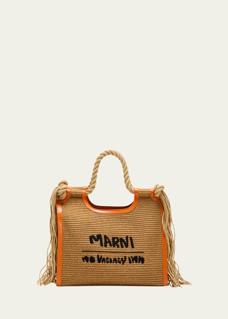 【MARNI】送料/関税込 NO VACANCY INN MARCEL TOTE BAG Marni x No Vacancy Inn Marcel Raffia Tote Bag - Bergdorf Goodman