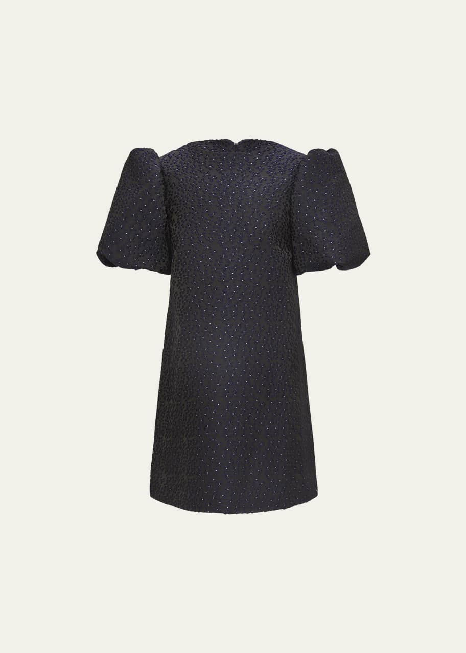 black mini dress size 16 Black Drop Waist Cotton Mini Dress with Belt main image 1