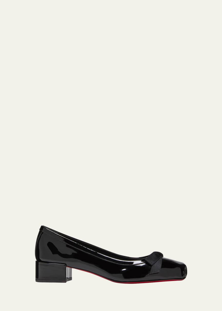 Image 1 of 1: Mamaflirt Patent Red Sole Ballerina Pumps