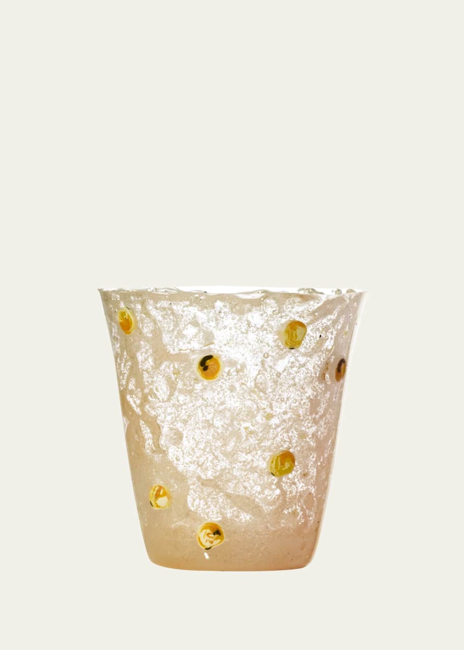 Image 1 of 1: Orange Murrine Silicone Drinking Glass