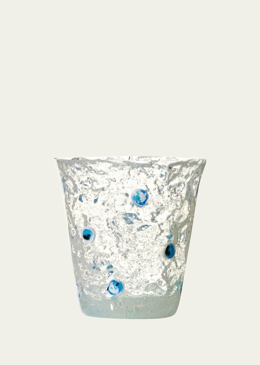 Image 1 of 1: Blue Murrine Silicone Drinking Glass
