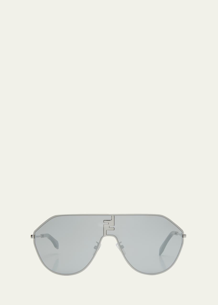 Fendi Men s FF Match Metal Shield Sunglasses Bergdorf Goodman