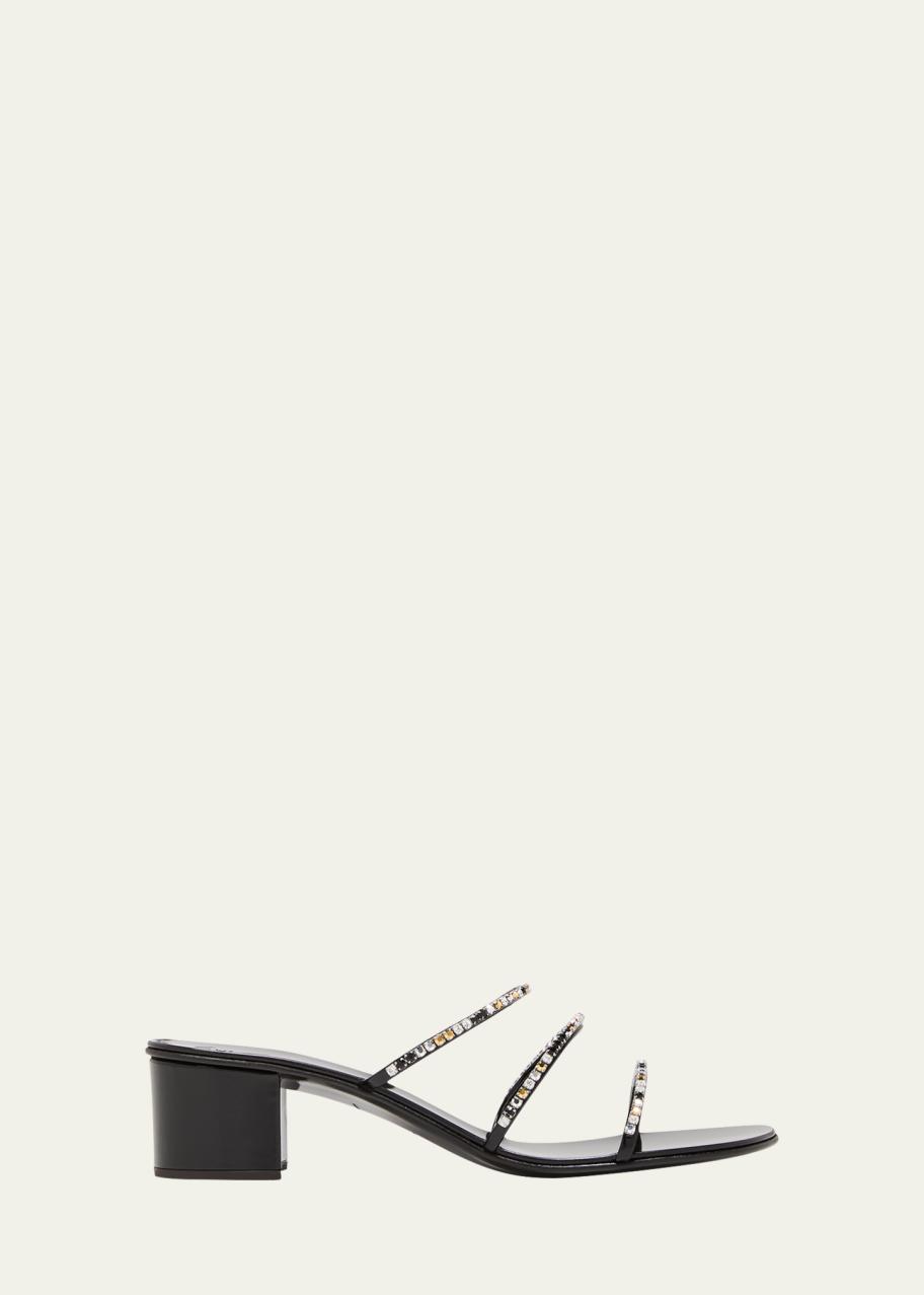 Giuseppe Zanotti Crystal-Trim Slide Sandals 30972336_60296486_600.jpg main image 3