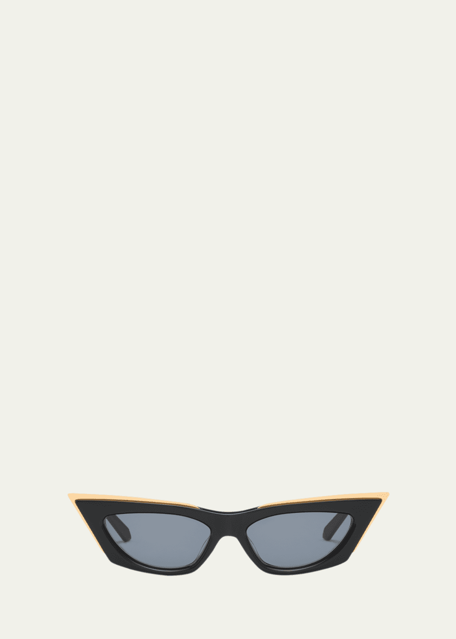 Valentino Garavani V-Goldcut I Cat-Eye Acetate & Titanium