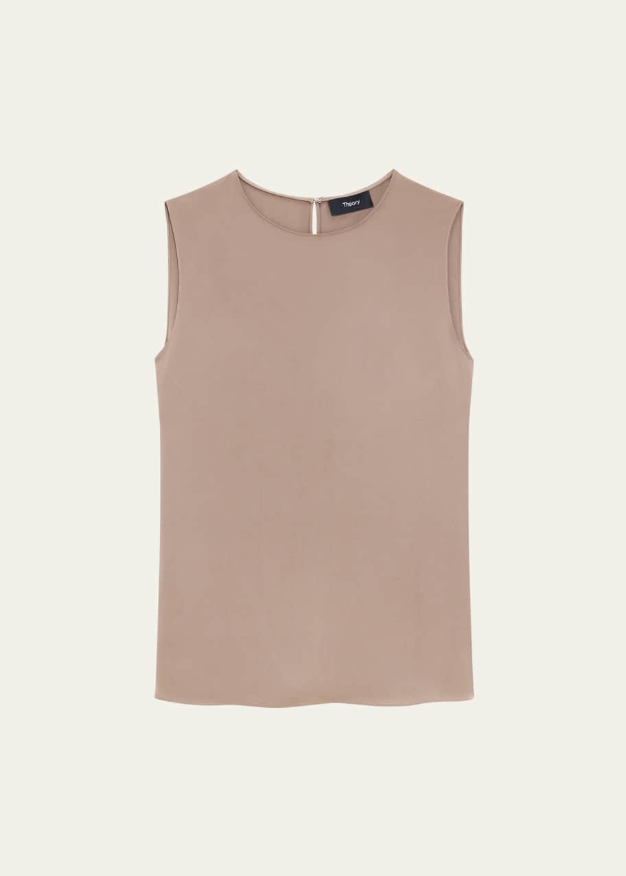 Image 1 of 1: Silk Straight Shell Top