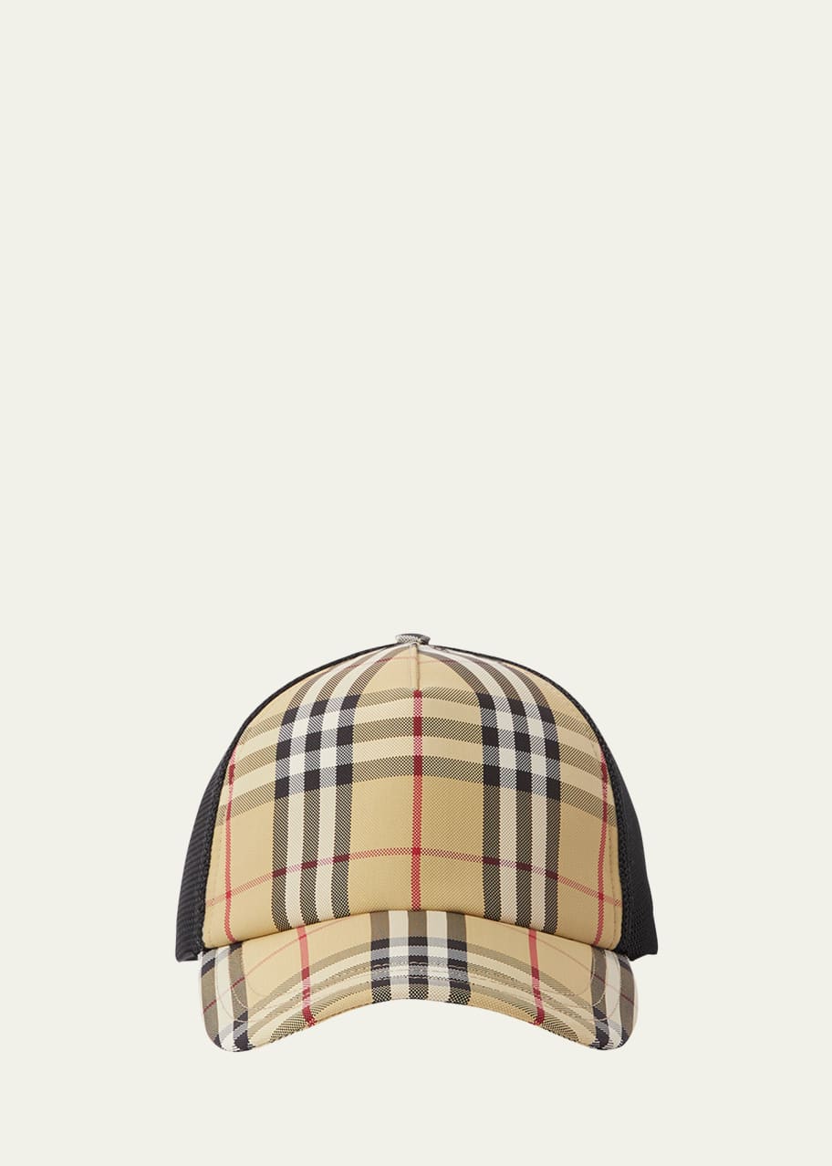 Burberry check driver best sale cap