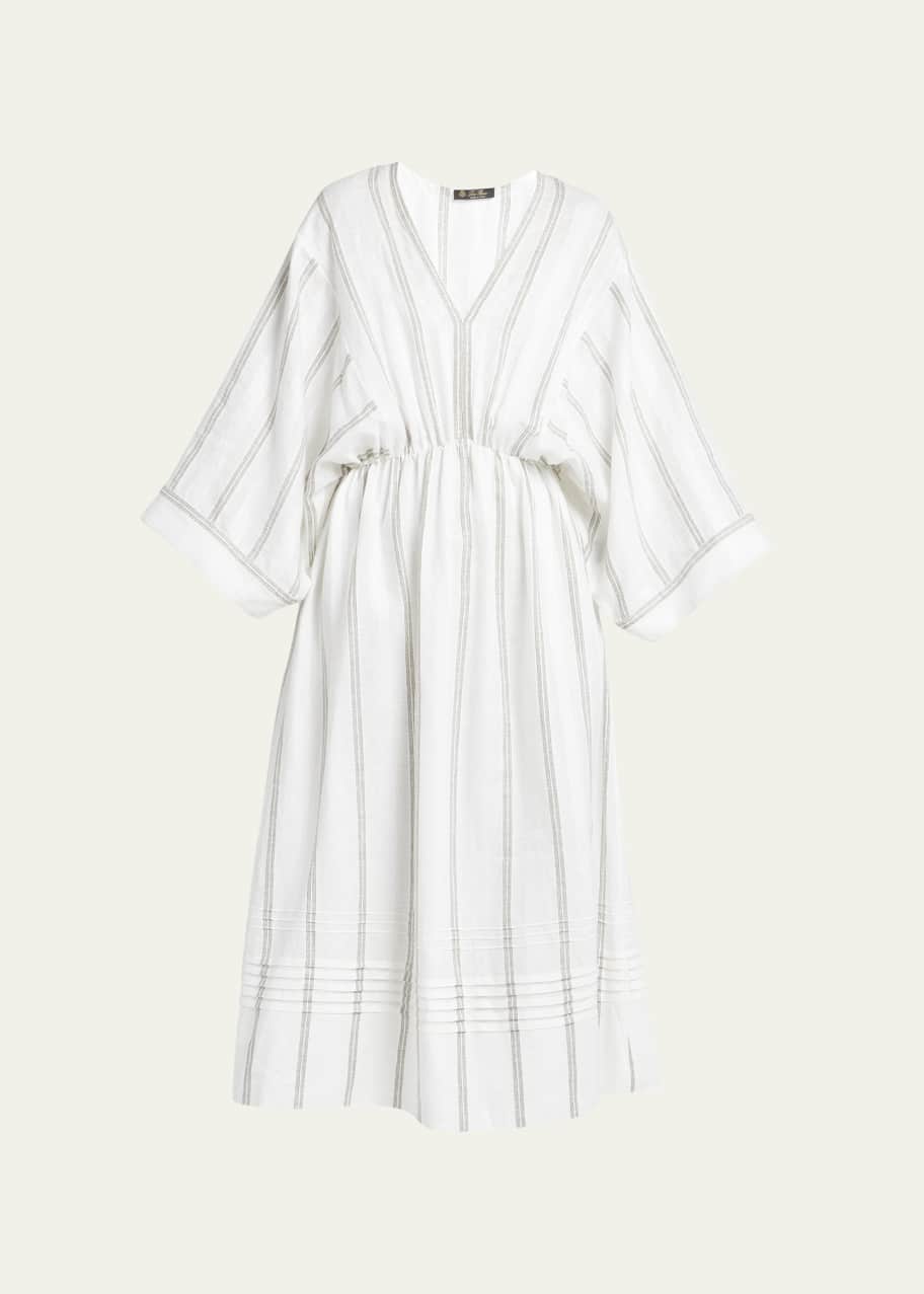Loro Piana Henrietta Summertime Line Linen Midi Dress - Bergdorf Goodman