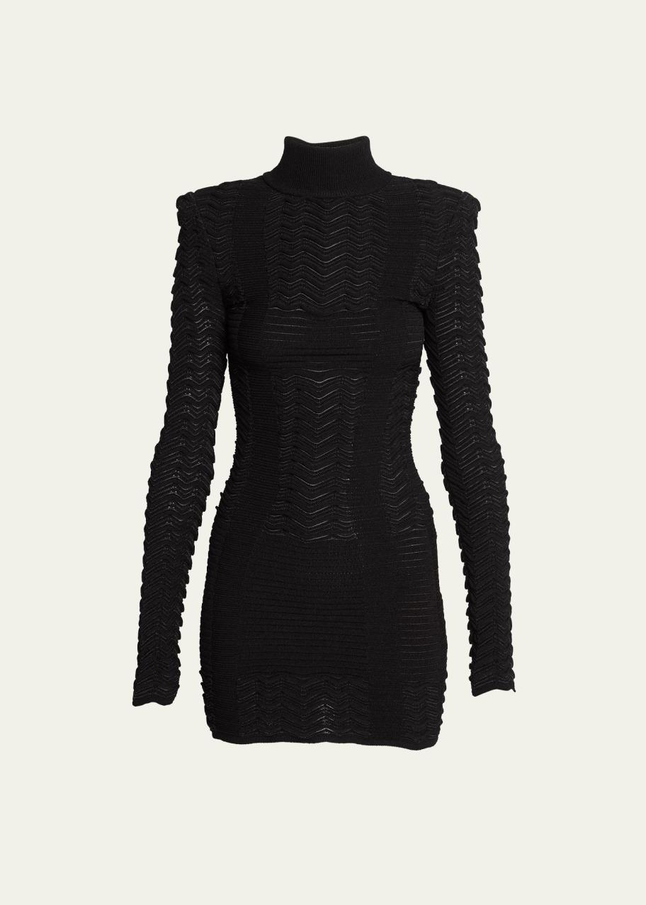balmain chevron knit dress Body-Con Mini related:dudley-vest-top-sequin-knit-silver