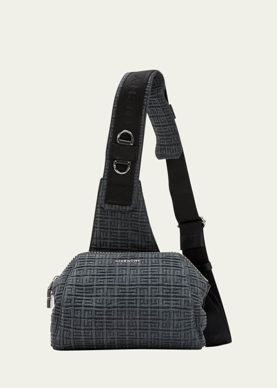 Givenchy Men's Antigona U Small 4G Denim Crossbody Bag