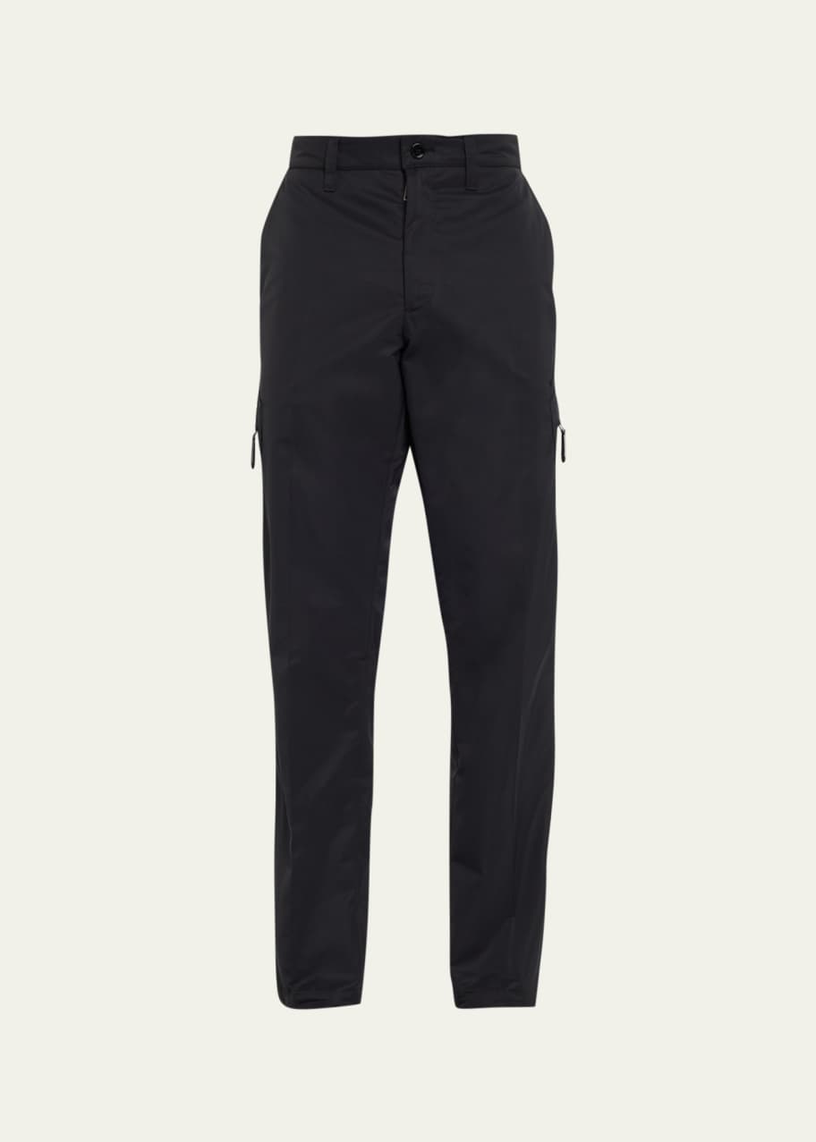 Men s Nylon Straight Leg Cargo Zip Pants