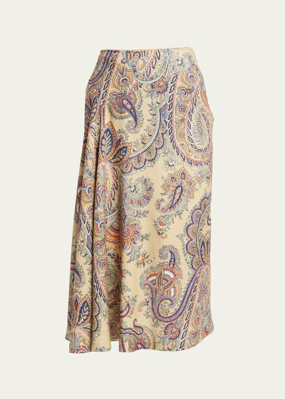 Etro Paisley Midi Skirt Bergdorf Goodman