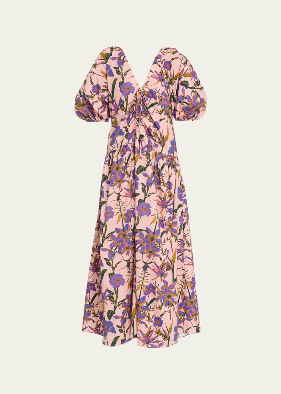 green ruffle midi dress Green Ruffle Mona Midi Dress