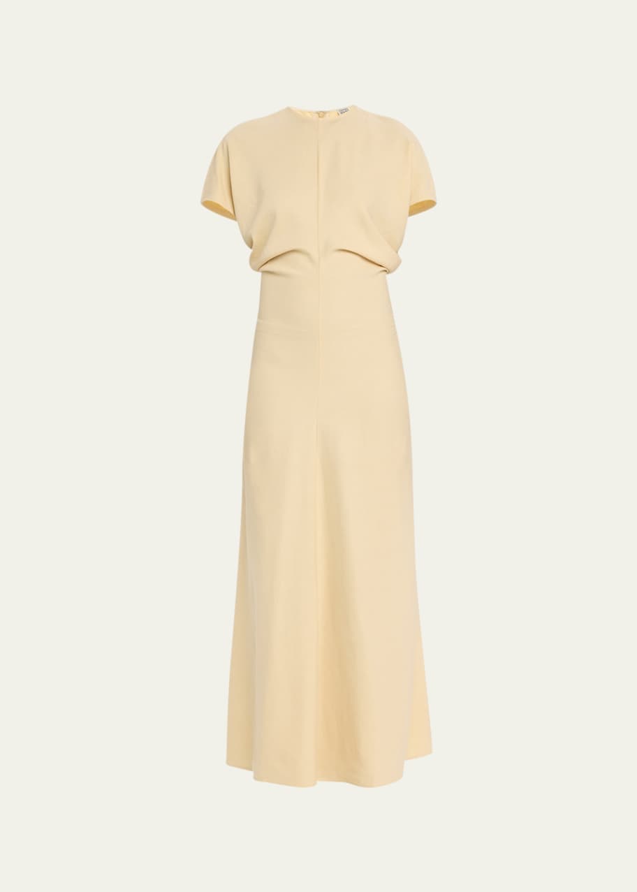 Toteme Slouch Waist Maxi Dress with Pleat - Bergdorf Goodman
