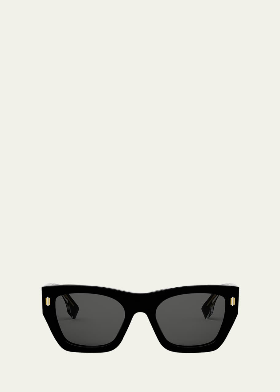 Image 1 of 1: Fendi Roma Square Acetate Sunglasses