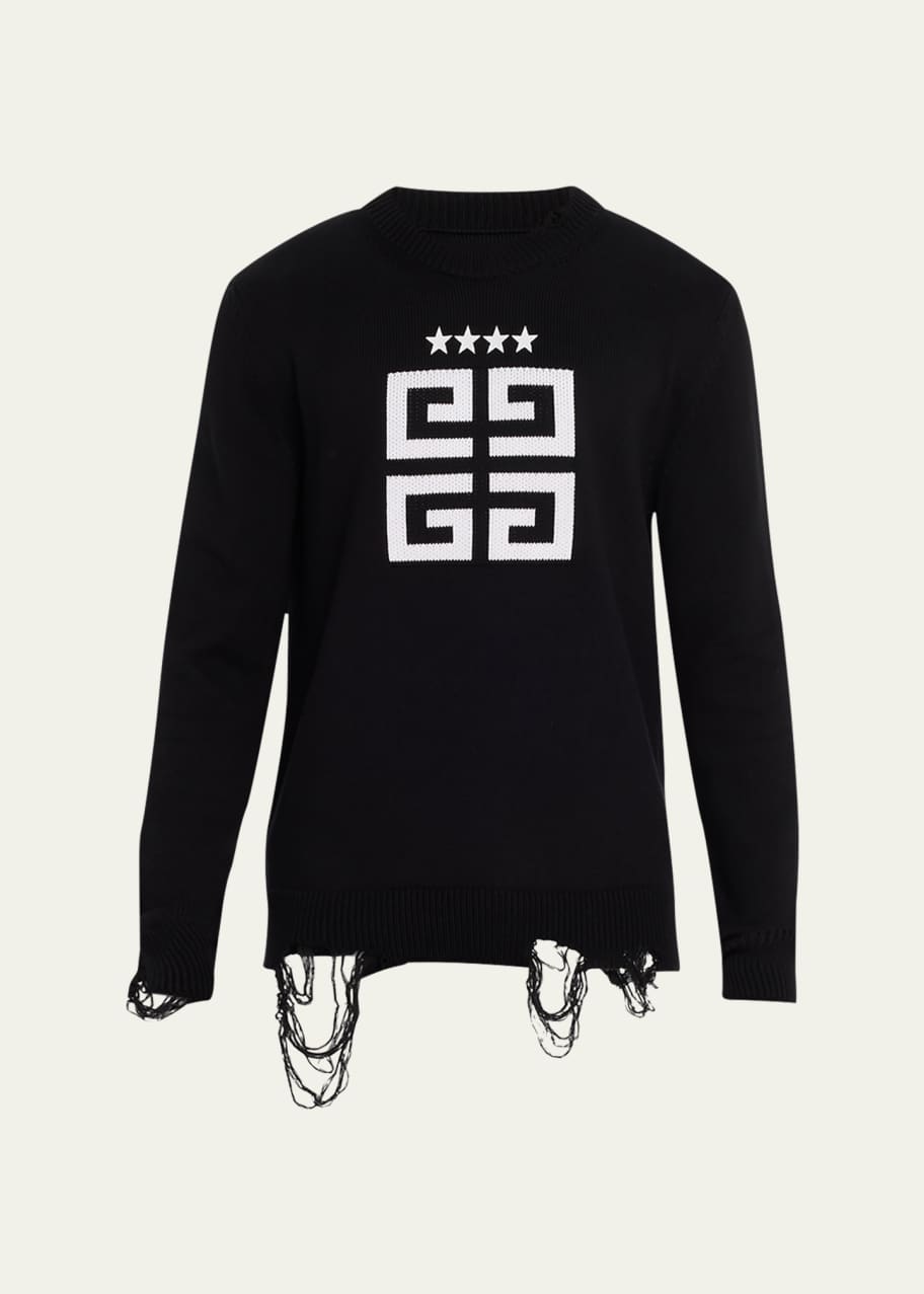 Men s Star Embroidered 4G Logo Sweater