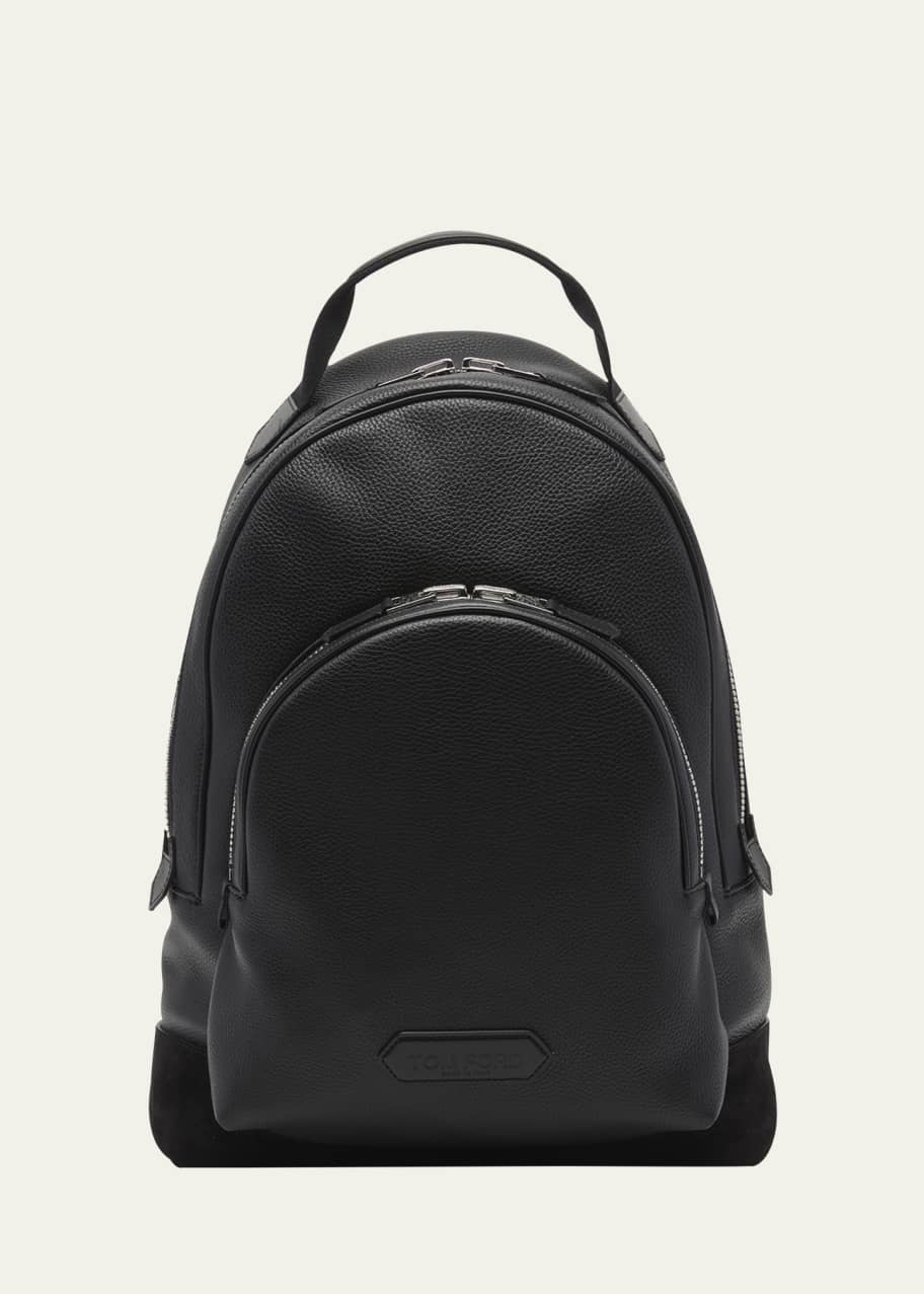 TOM FORD Men s Leather and Suede Backpack Bergdorf Goodman