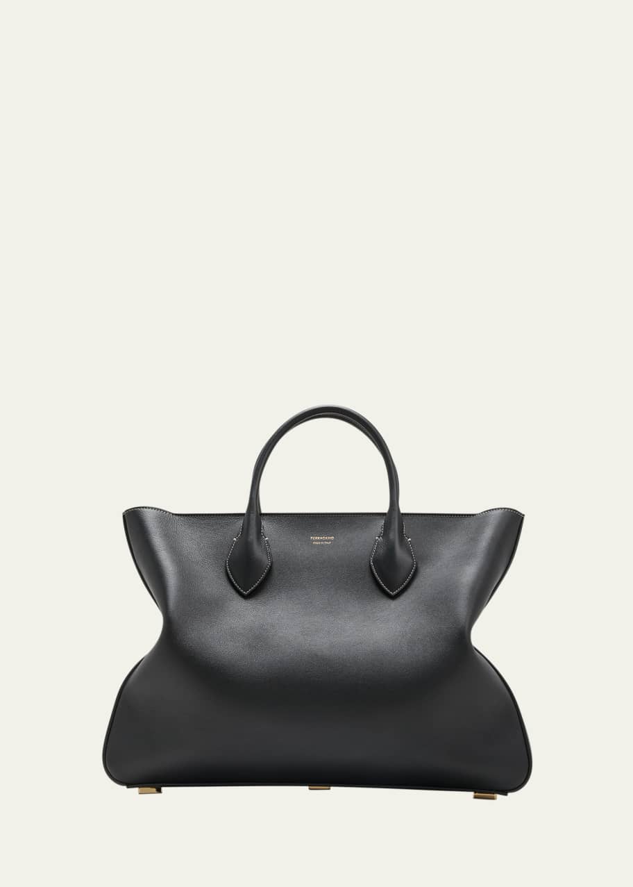 トートバッグ SALVATORE FERRAGAMO LARGE TOTE BAG IN SMOOTH LEATHER Ferragamo Large Leather Tote Bag | Neiman Marcus