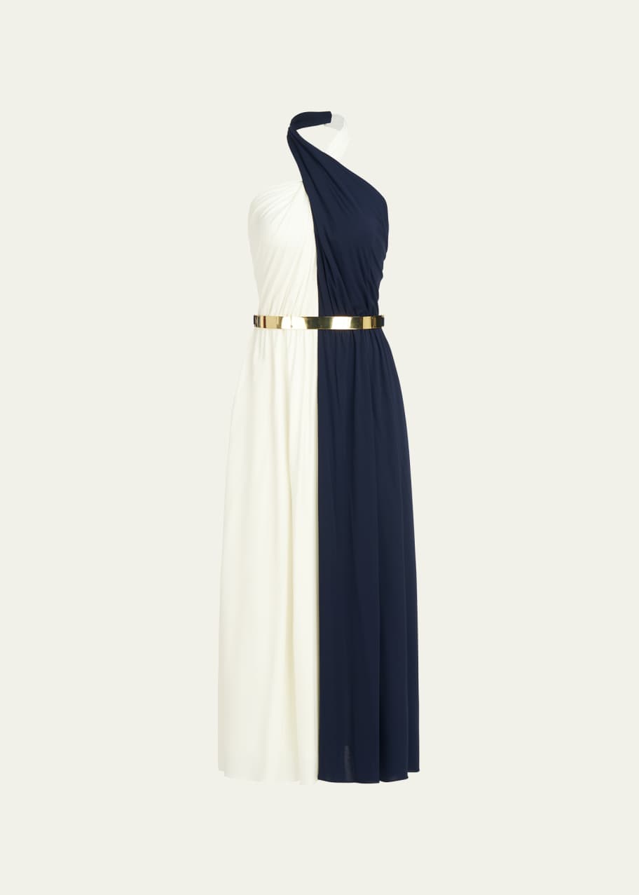 sachin and babi light blue dress 2010s Halston Heritage, Fuschia #Ruched Acetite Blend Halter Dress,  #minidress with a side zipper and four snaps on the halter. #fashiondesign