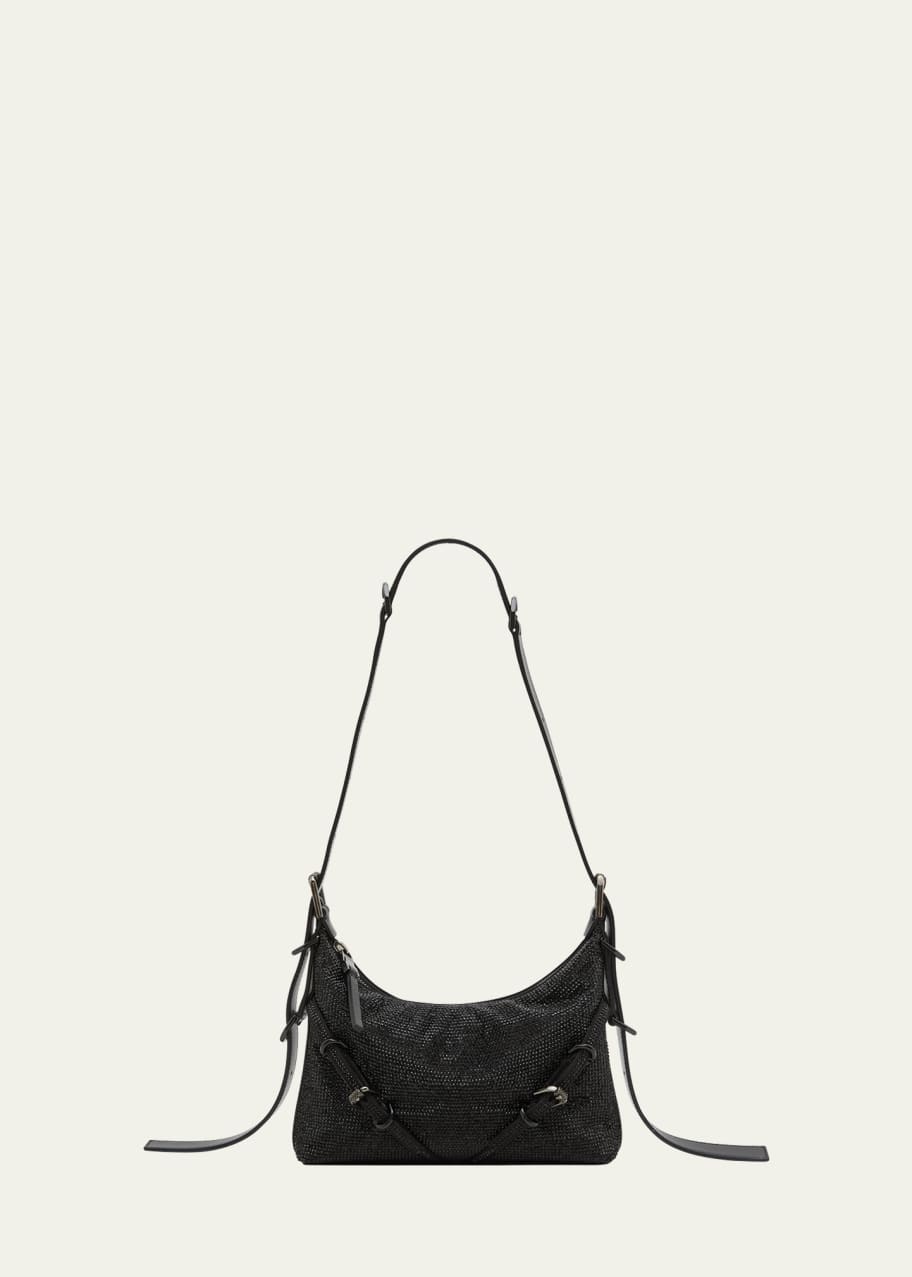 Image 1 of 1: Voyou Mini Shoulder Bag in Satin Strass