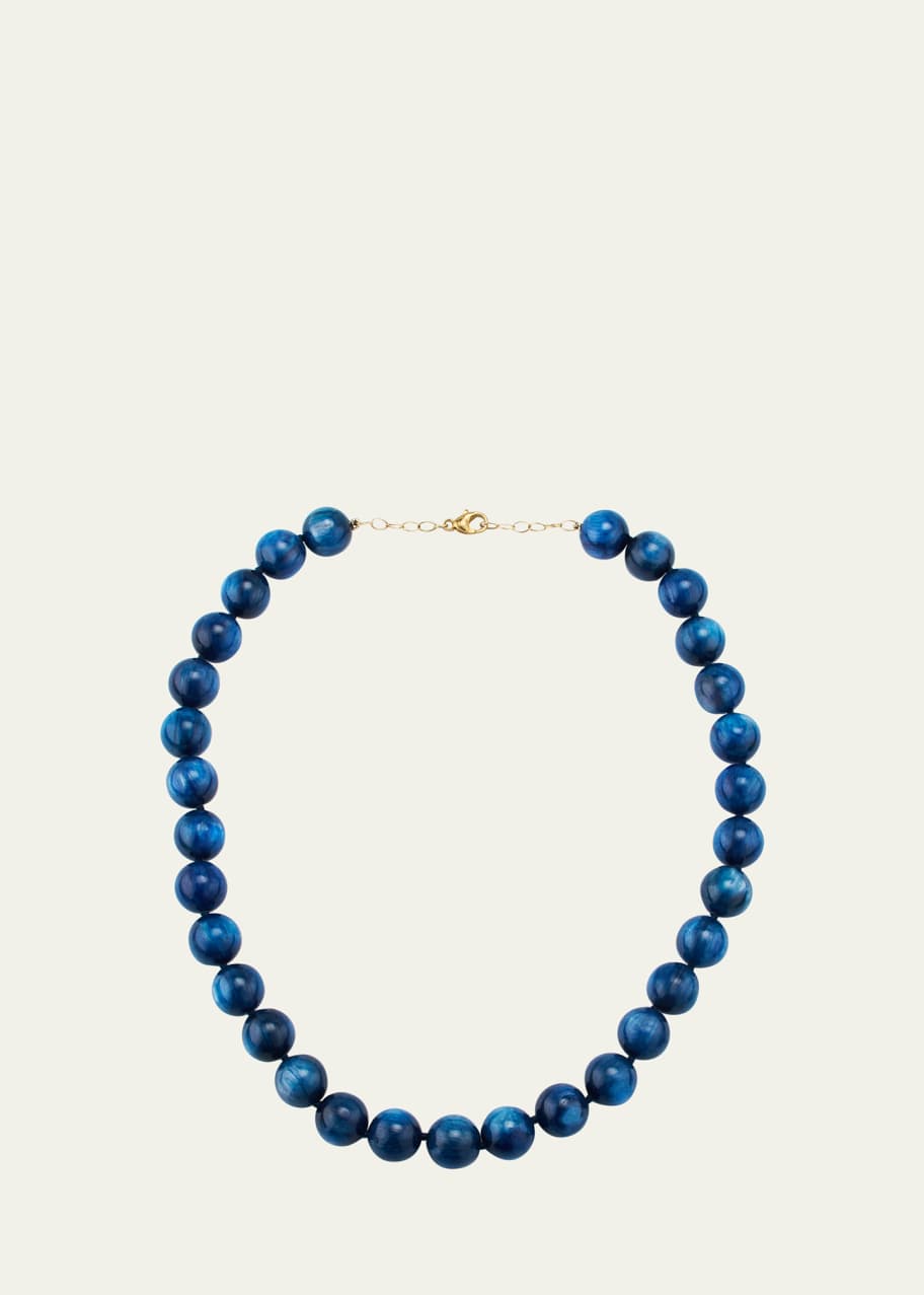 Image 1 of 1: Kyanite Crystal Sphere Necklace