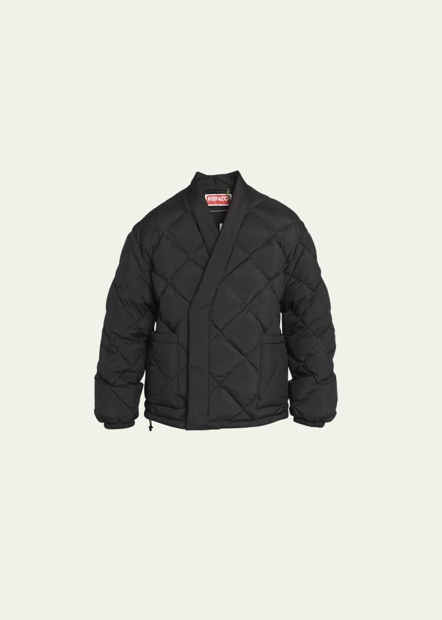 Kenzo Men's Quilted Kimono Down Jacket - Bergdorf Goodman