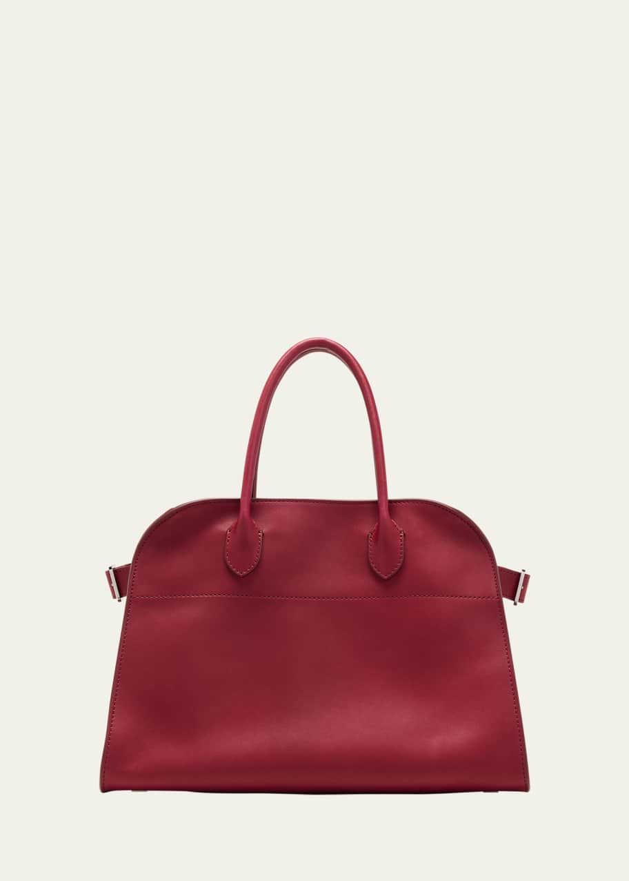 THE ROW Soft Margaux 12 Top Handle Bag in Saddle Leather