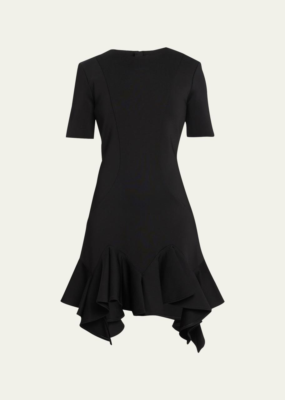 Givenchy Ruffle-Hem Mini Dress - Bergdorf Goodman