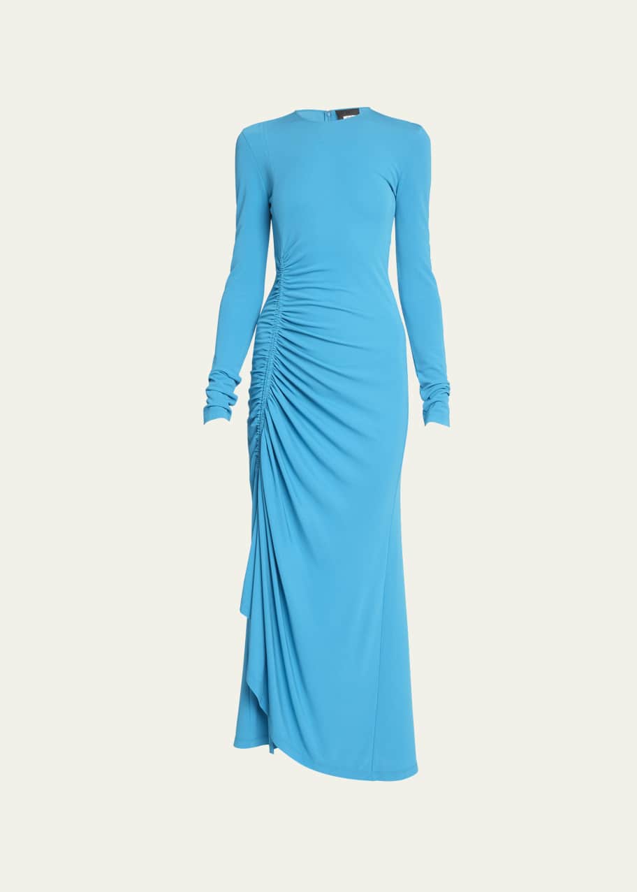 Givenchy Fitted Midi Dress with Side Gathered Detail - Bergdorf Goodman