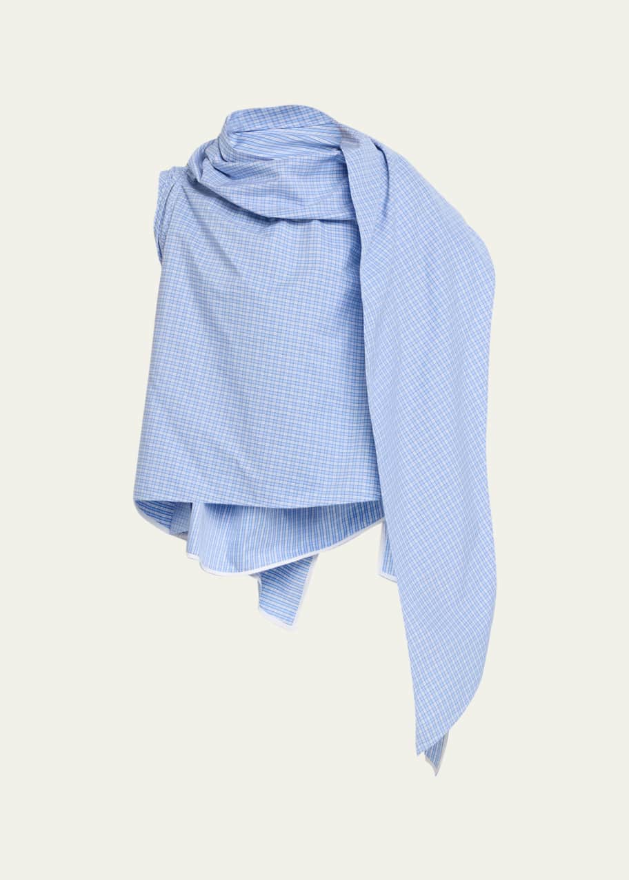 Image 1 of 1: Small Talk Printed Scarf-Neck Top