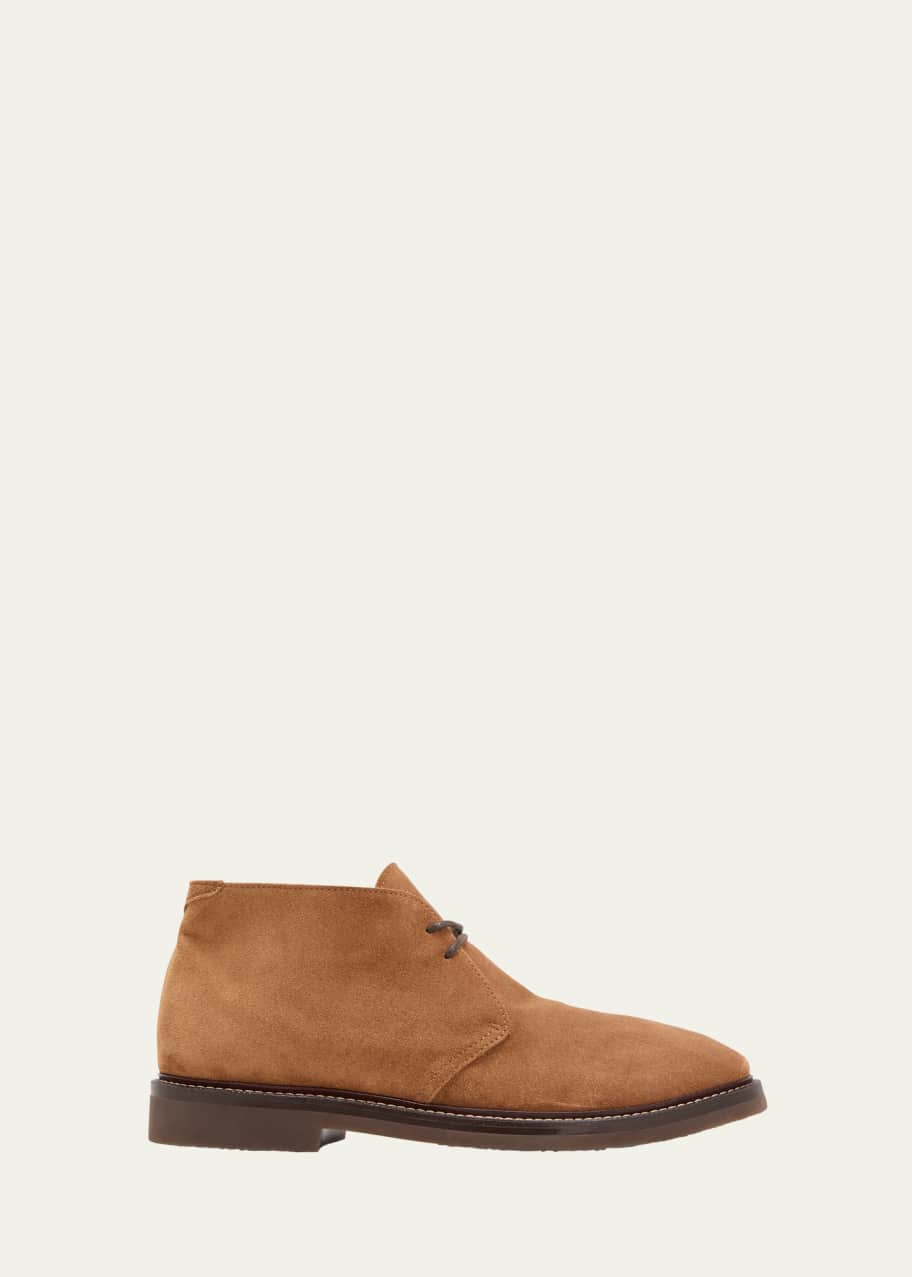 Image 1 of 1: Men's Suede Flex Sole Chukka Boots