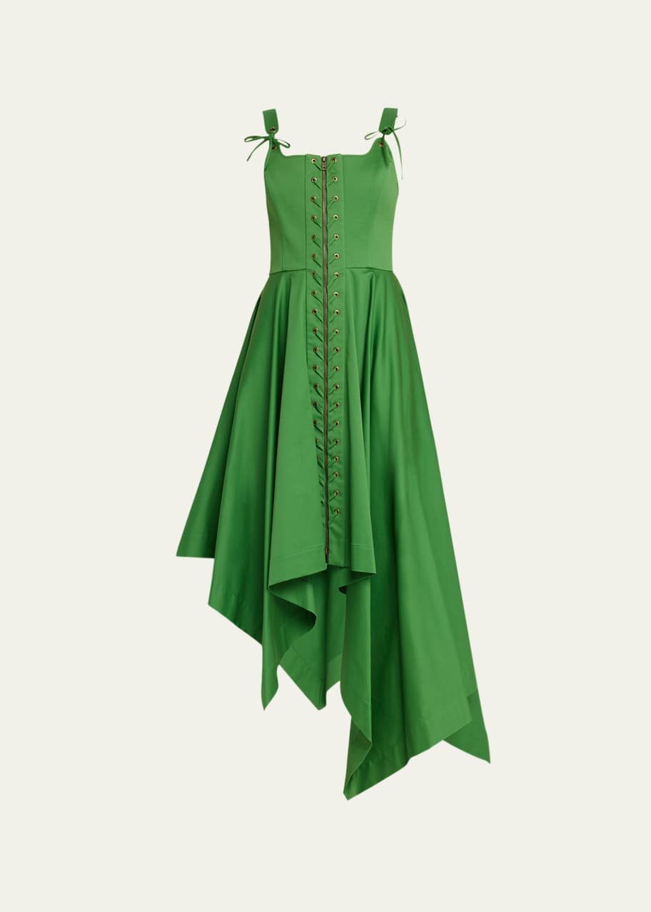 green emerald velvet dress Lizzy Tank Dress in Emerald main image 1