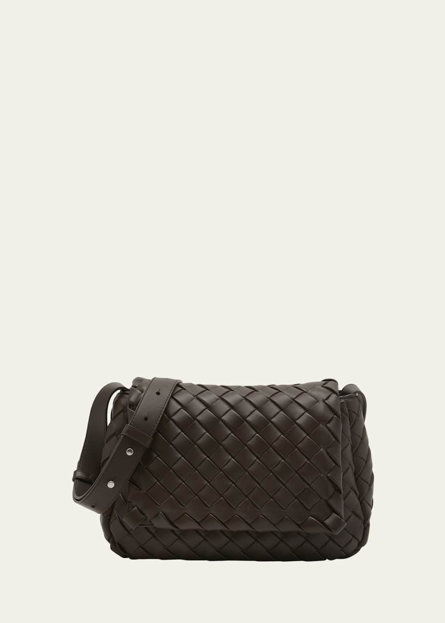 【BOTTEGA VENETA】INTRECCIATO SMALL CROSSBODY BAG Bottega Veneta Men's Cobble Padded Intrecciato Small