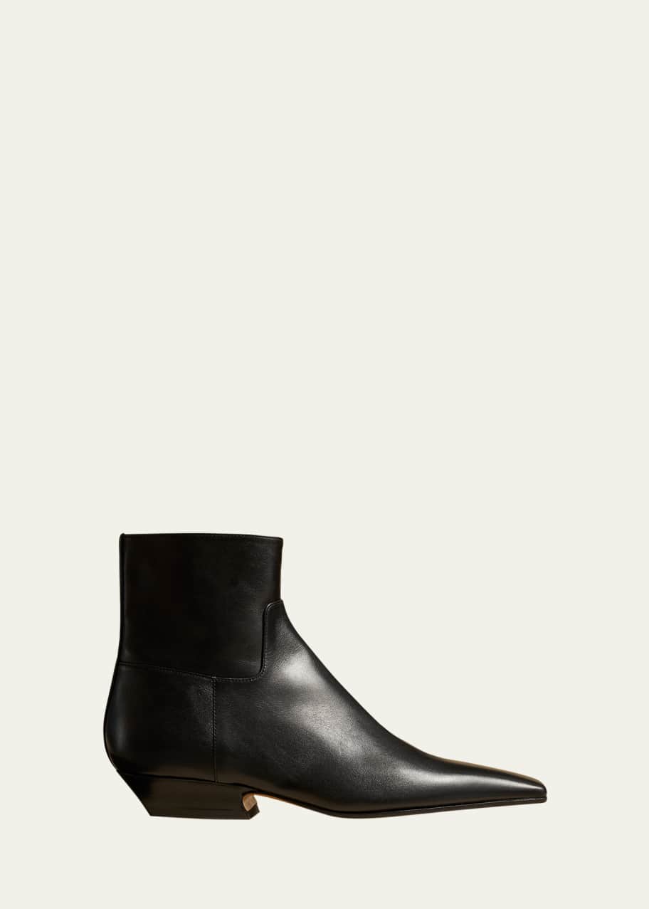 Khaite Marfa Calfskin Ankle Boots Bergdorf Goodman