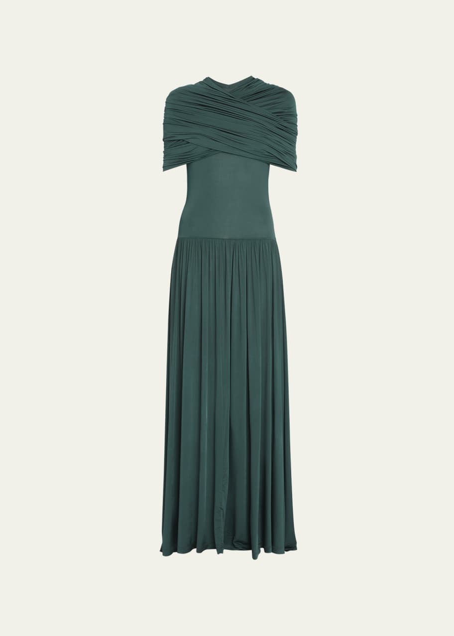 Ulla Johnson Livia Crossover Drape Jersey Maxi Dress - Bergdorf Goodman